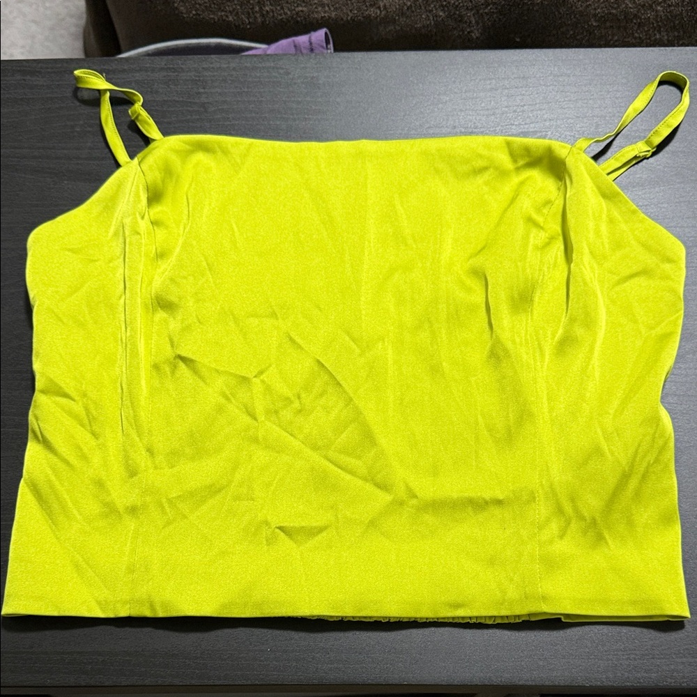 Sunday Best Neon Yellow Camisole Top